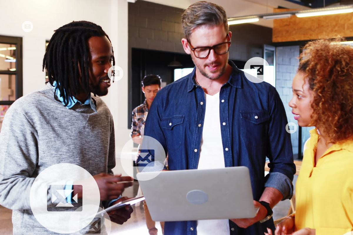 Business people working.